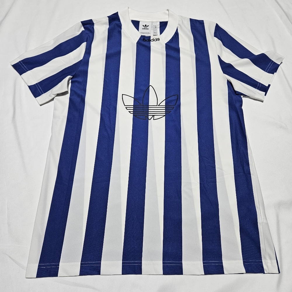 Adidas Blue Striped Jersey size Medium